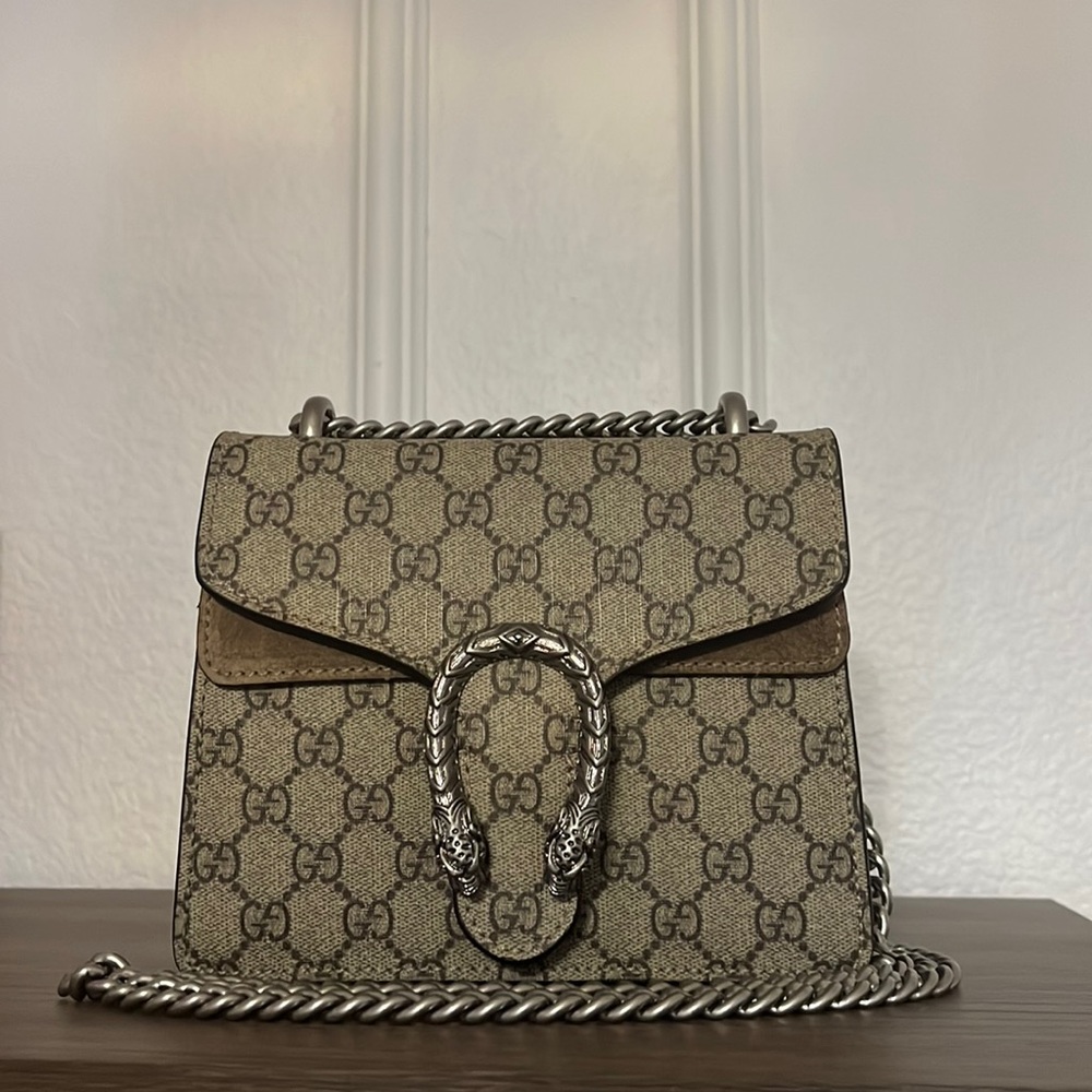 GG Supreme Dionysus Mini Bag, Beige